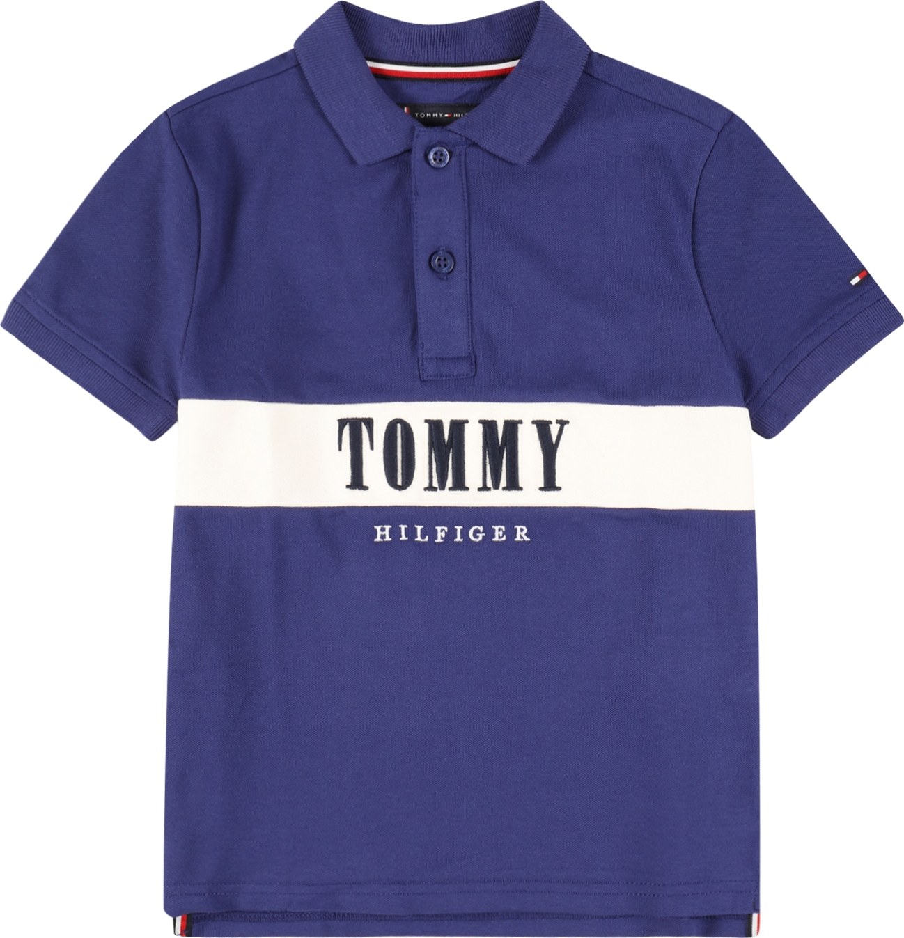 TOMMY HILFIGER Tričko modrá / námořnická modř / bílá
