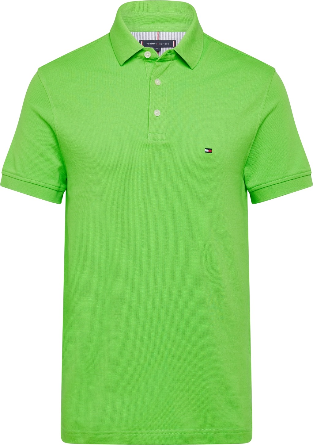 TOMMY HILFIGER Tričko námořnická modř / limetková / červená / bílá