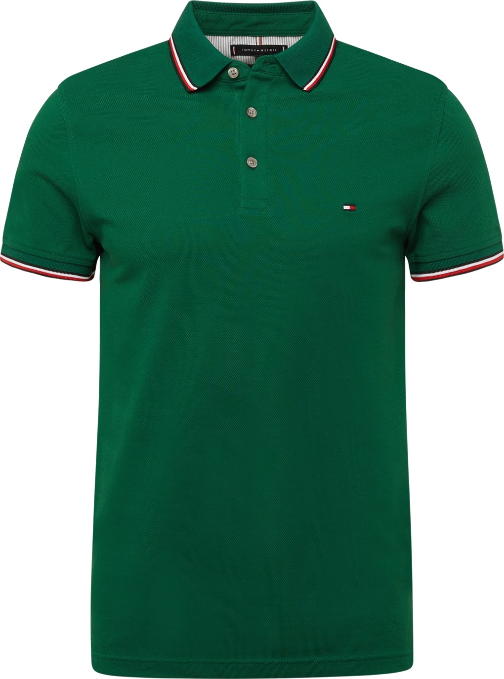 TOMMY HILFIGER Tričko námořnická modř / zelená / červená / bílá