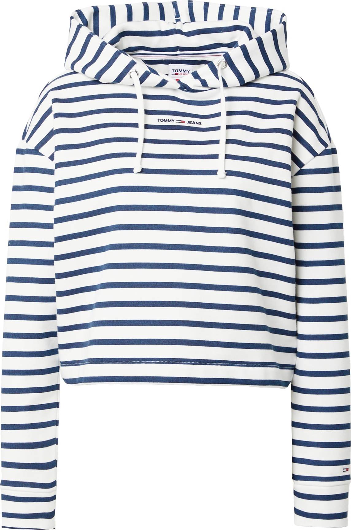 Tommy Jeans Mikina modrá / bílá