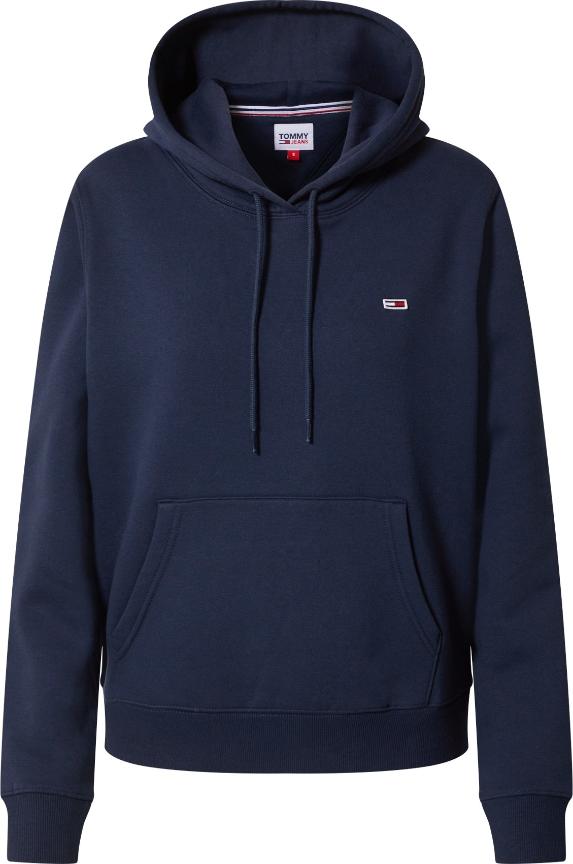 Tommy Jeans Mikina námořnická modř / ohnivá červená / bílá