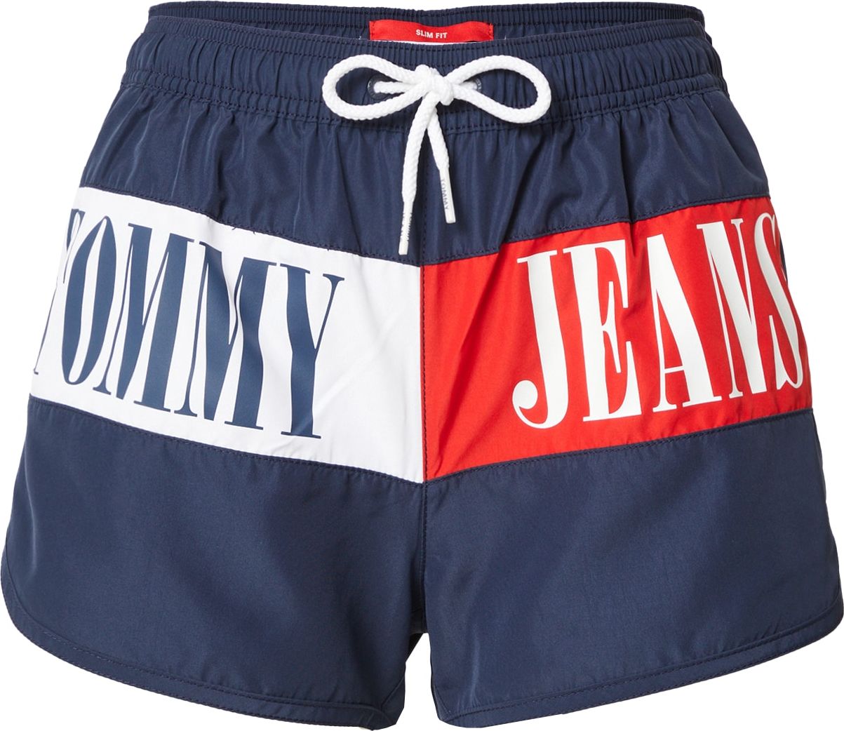 Tommy Jeans Plavecké šortky tmavě modrá / červená / bílá