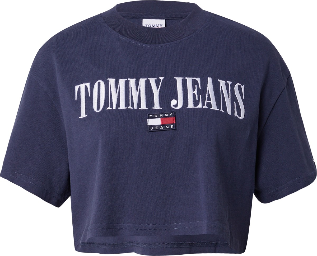 Tommy Jeans Tričko námořnická modř / červená / bílá