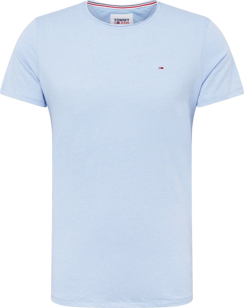 Tommy Jeans Tričko námořnická modř / pastelová modrá / červená