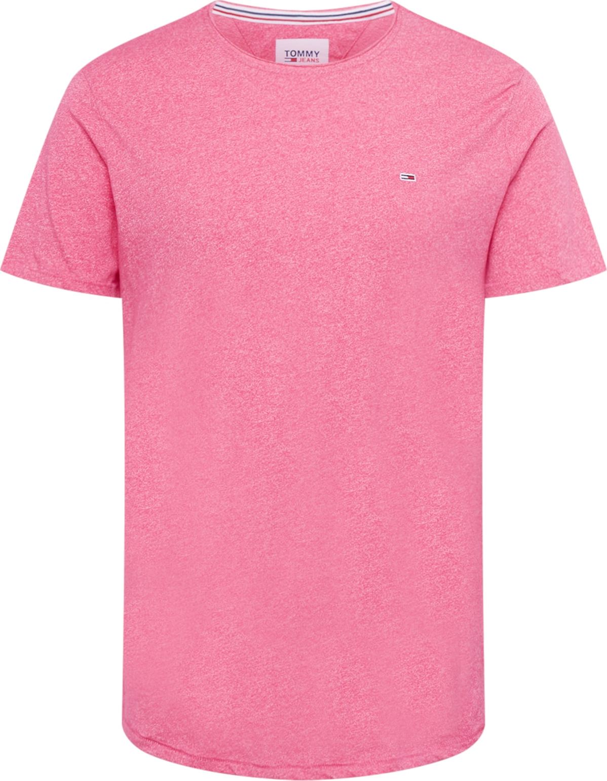 Tommy Jeans Tričko námořnická modř / růžový melír / červená / bílá