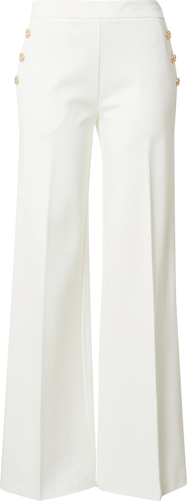 Twinset Kalhoty s puky bílá
