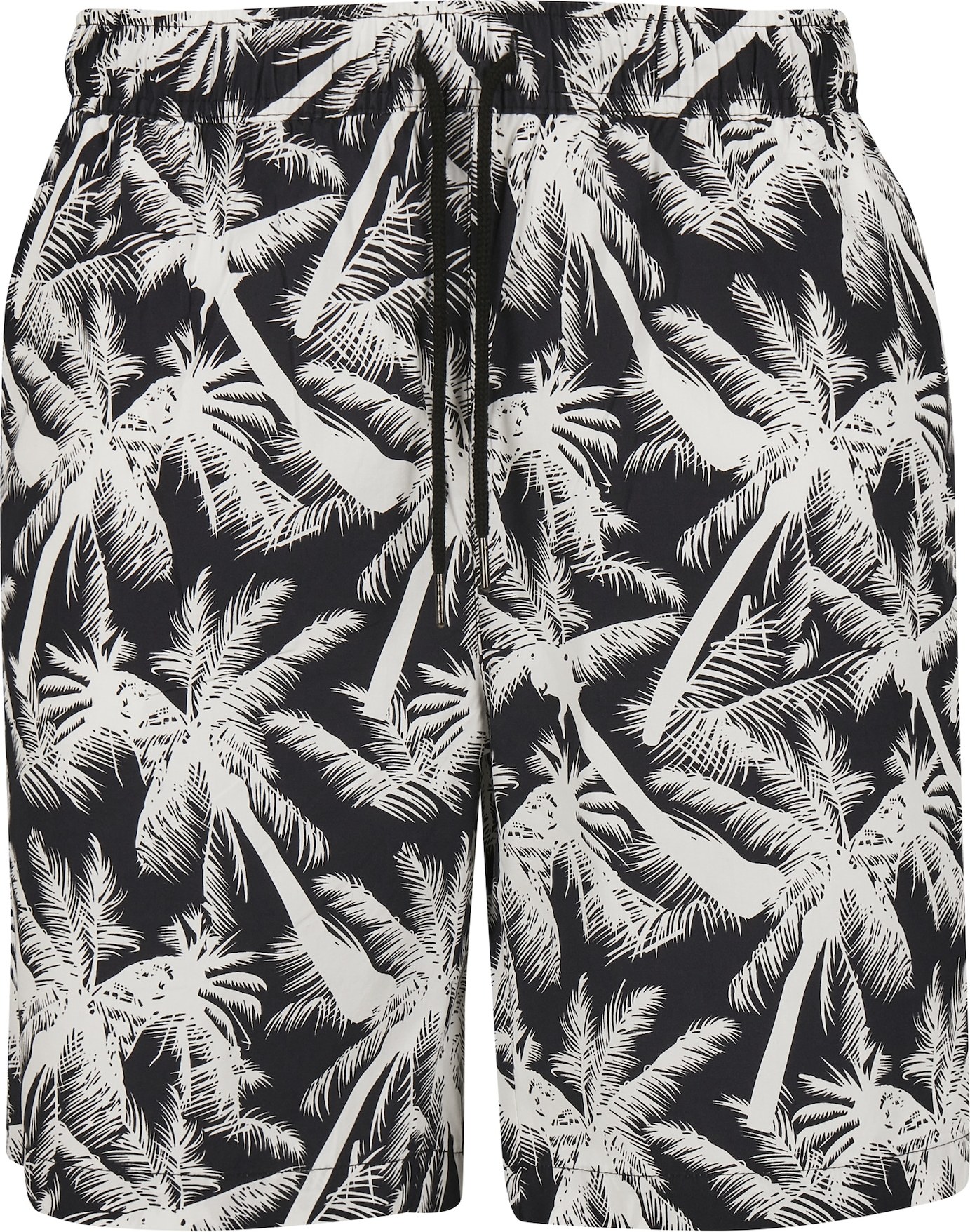 Urban Classics Kalhoty černá / bílá