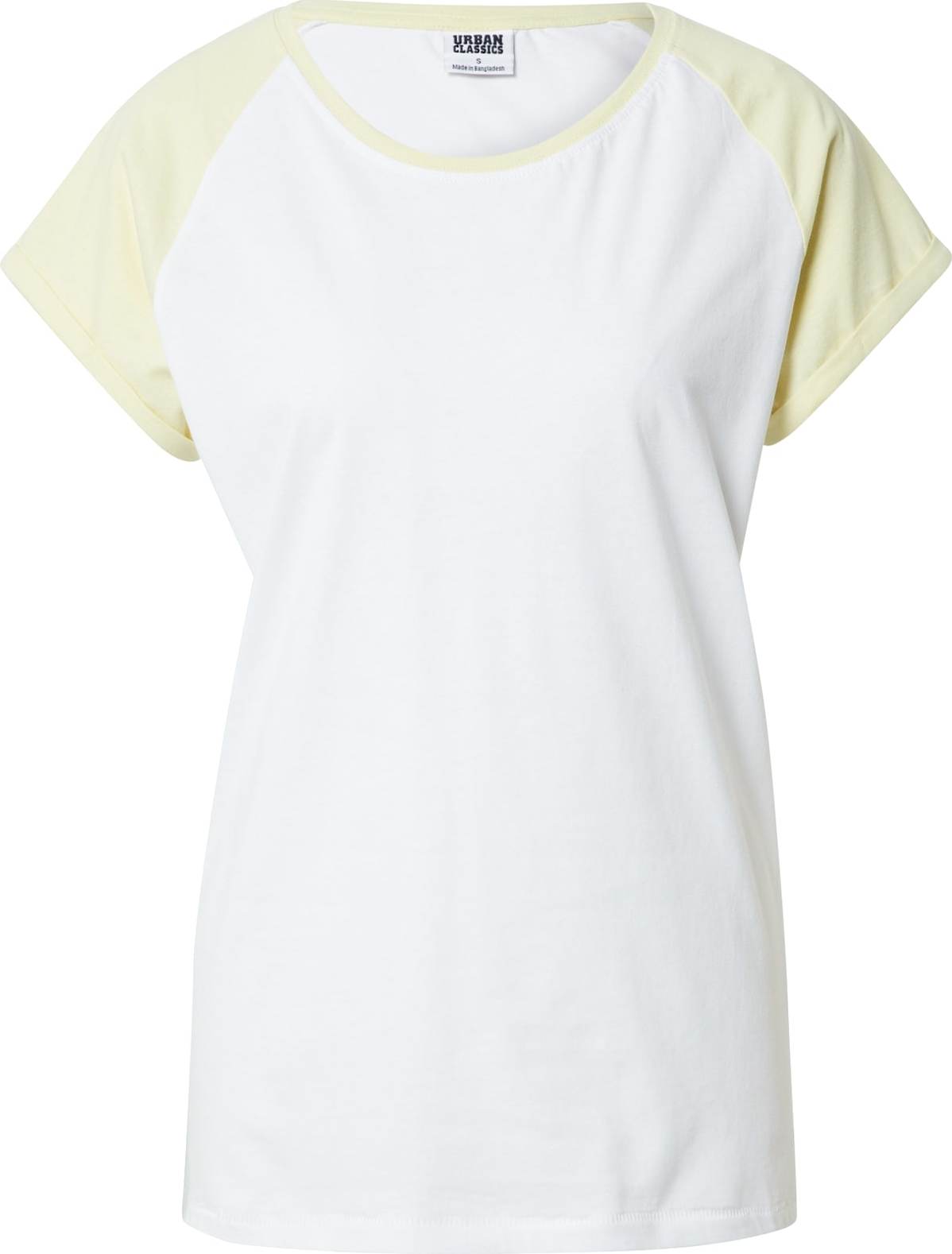 Urban Classics Tričko světle žlutá / bílá