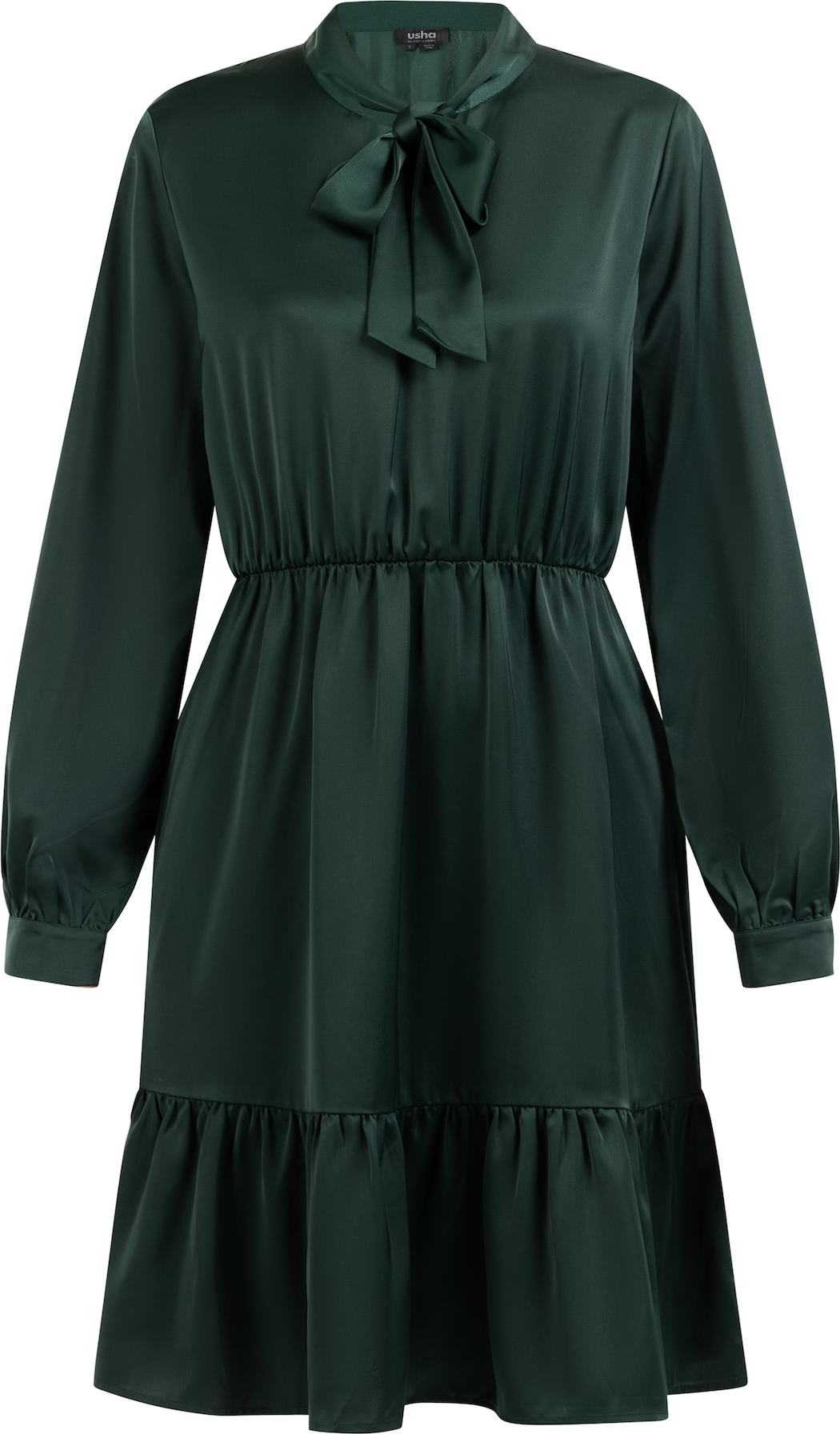 usha BLACK LABEL Košilové šaty tmavě zelená