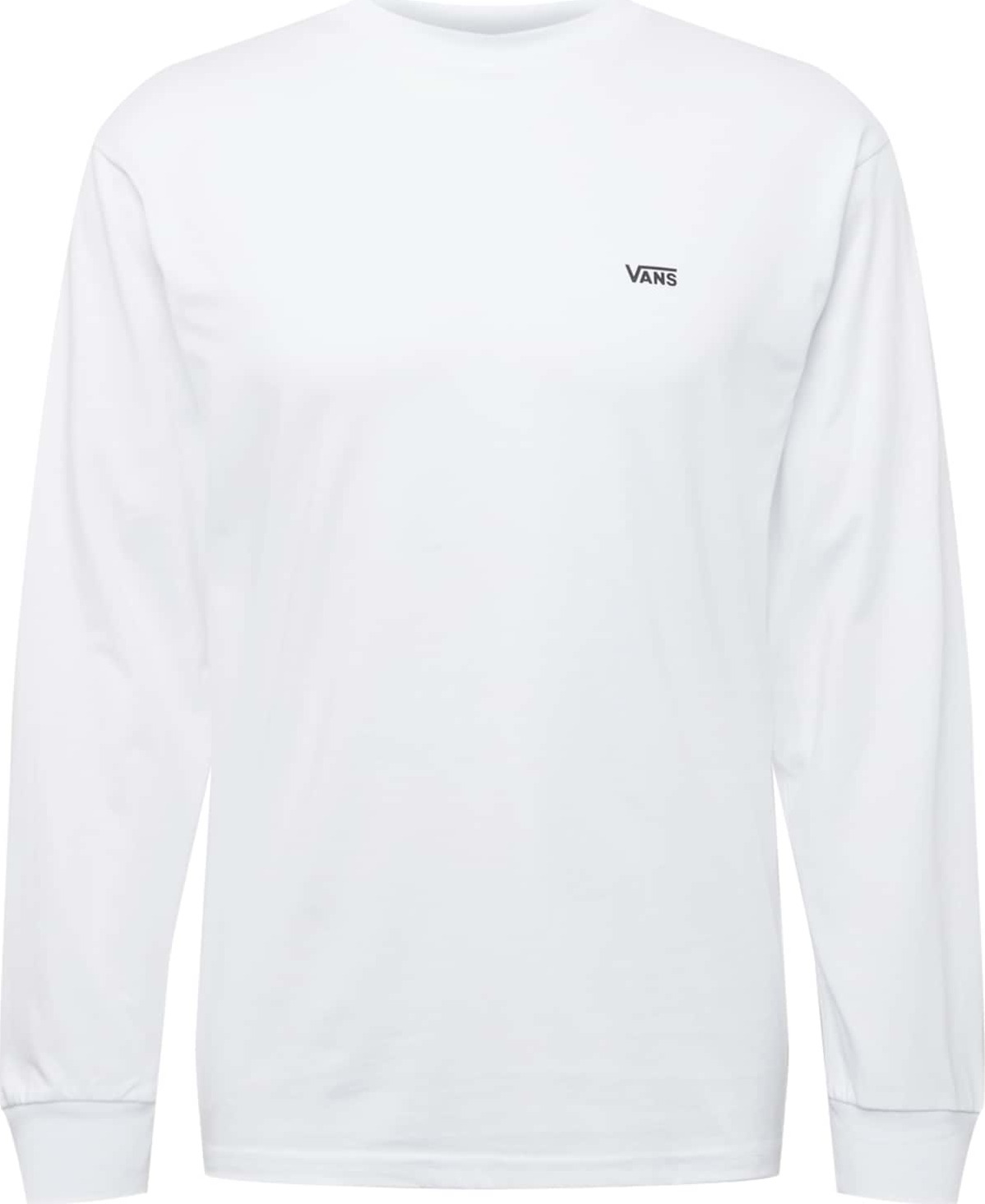 VANS Tričko 'MN LEFT CHEST LS' černá / bílá