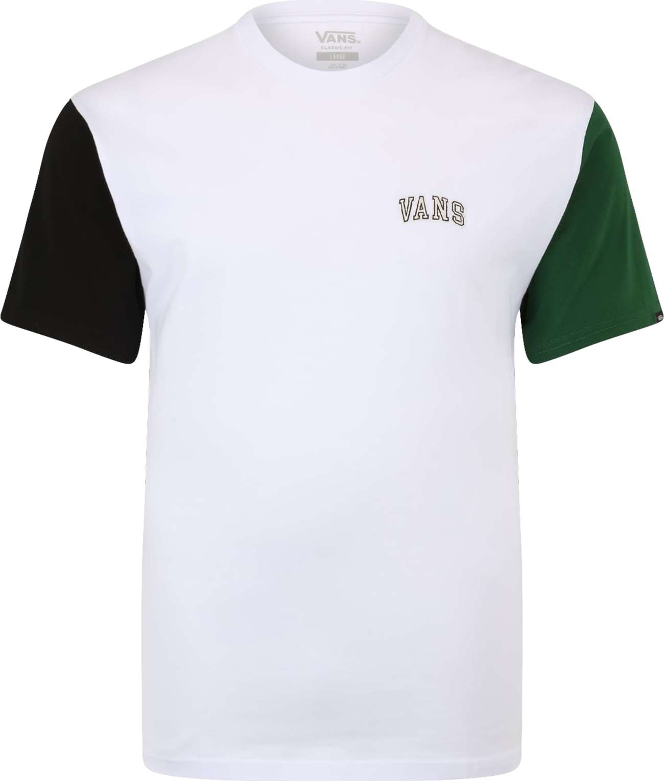 VANS Tričko jedle / černá / bílá