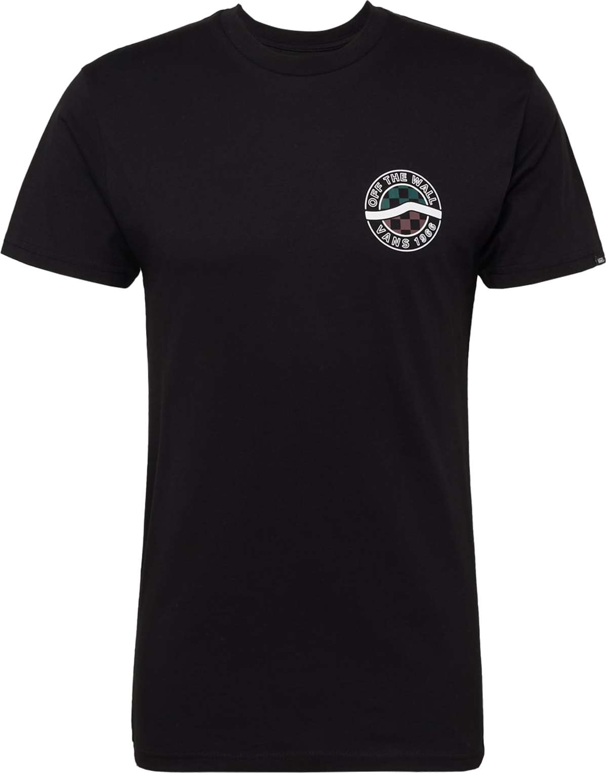 VANS Tričko tmavě zelená / bobule / černá / bílá