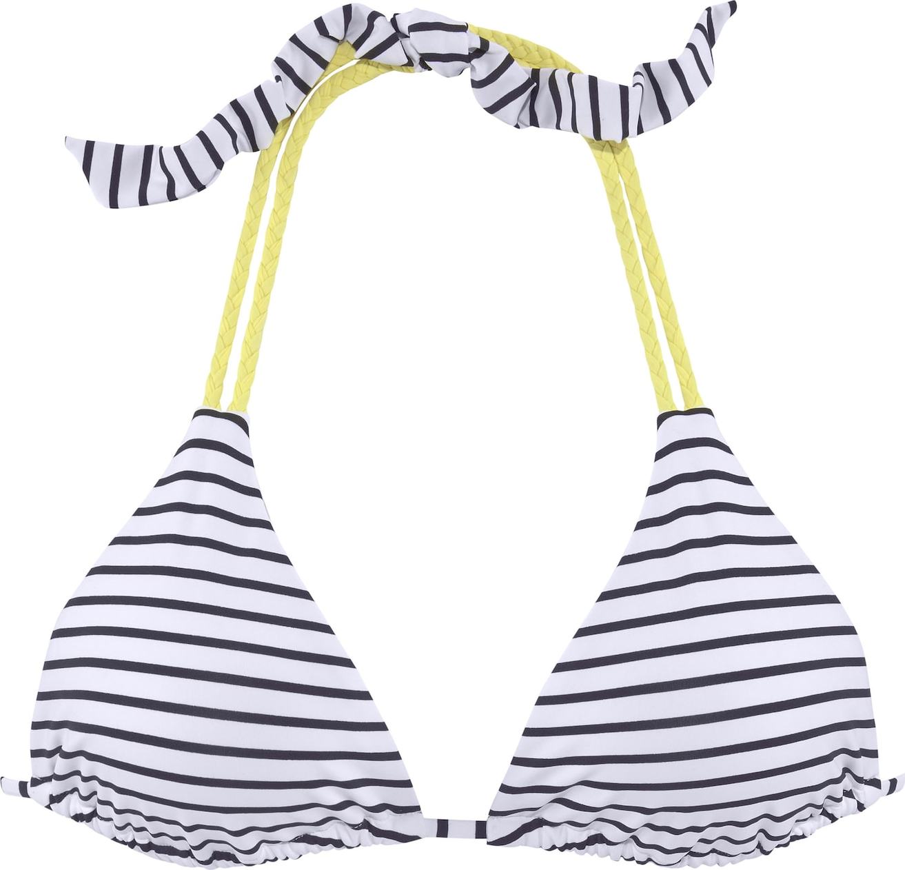 VENICE BEACH Horní díl plavek žlutá / černá / bílá