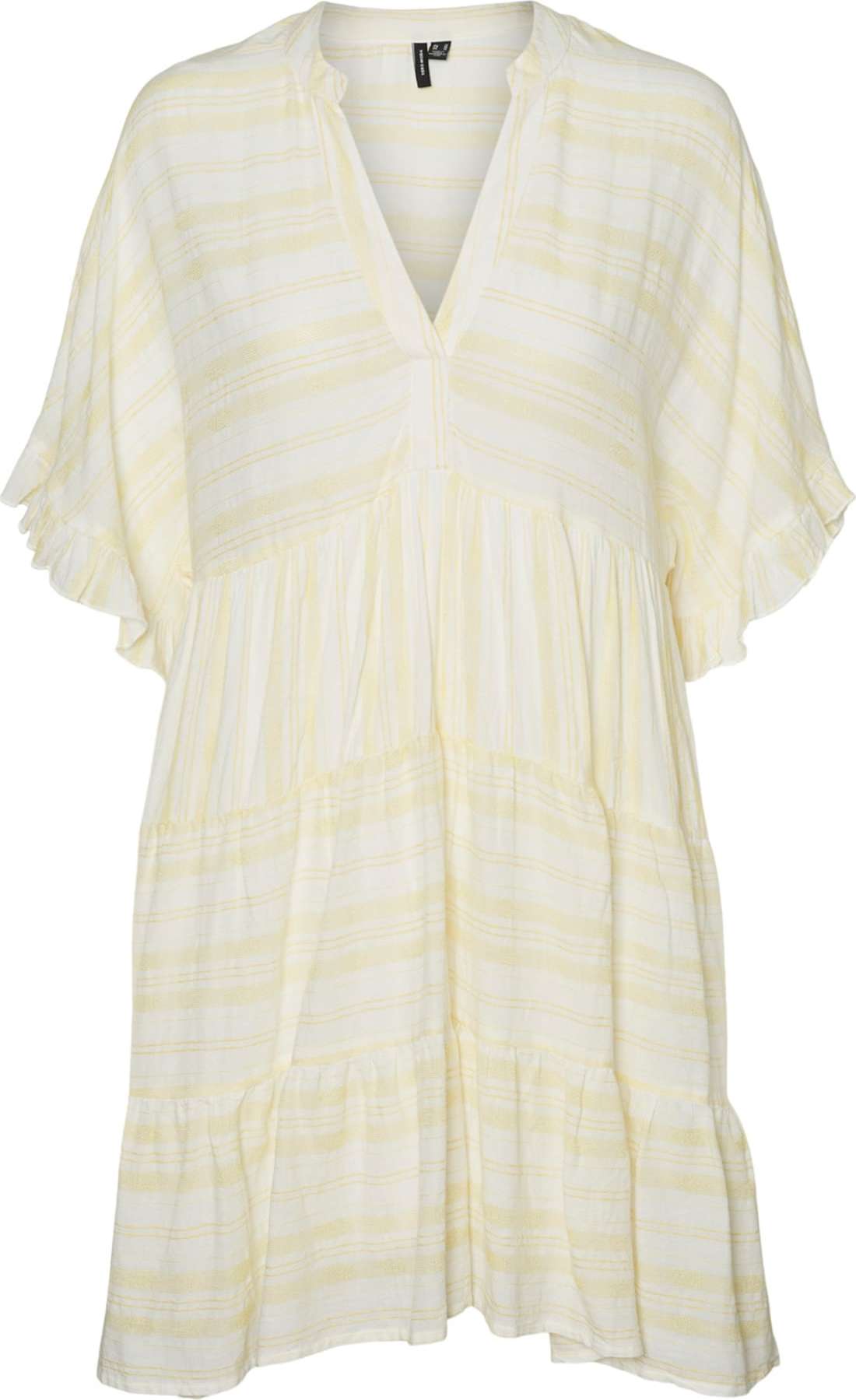 VERO MODA Šaty 'URVI' oranžová / bílá