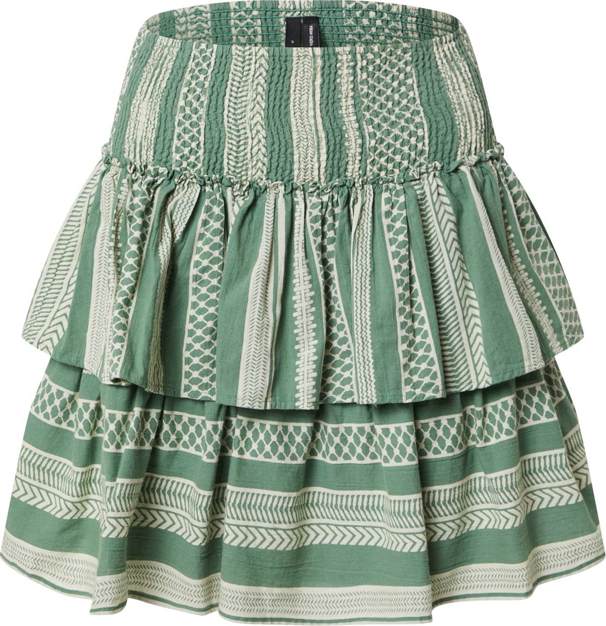 VERO MODA Sukně 'VMDICTHE' béžová / tmavě zelená