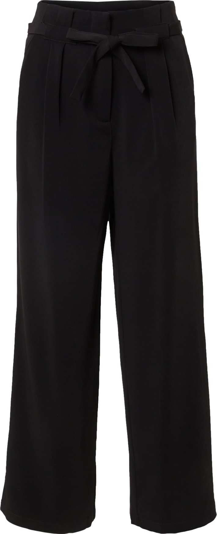 VILA Kalhoty se sklady v pase 'Elin' černá