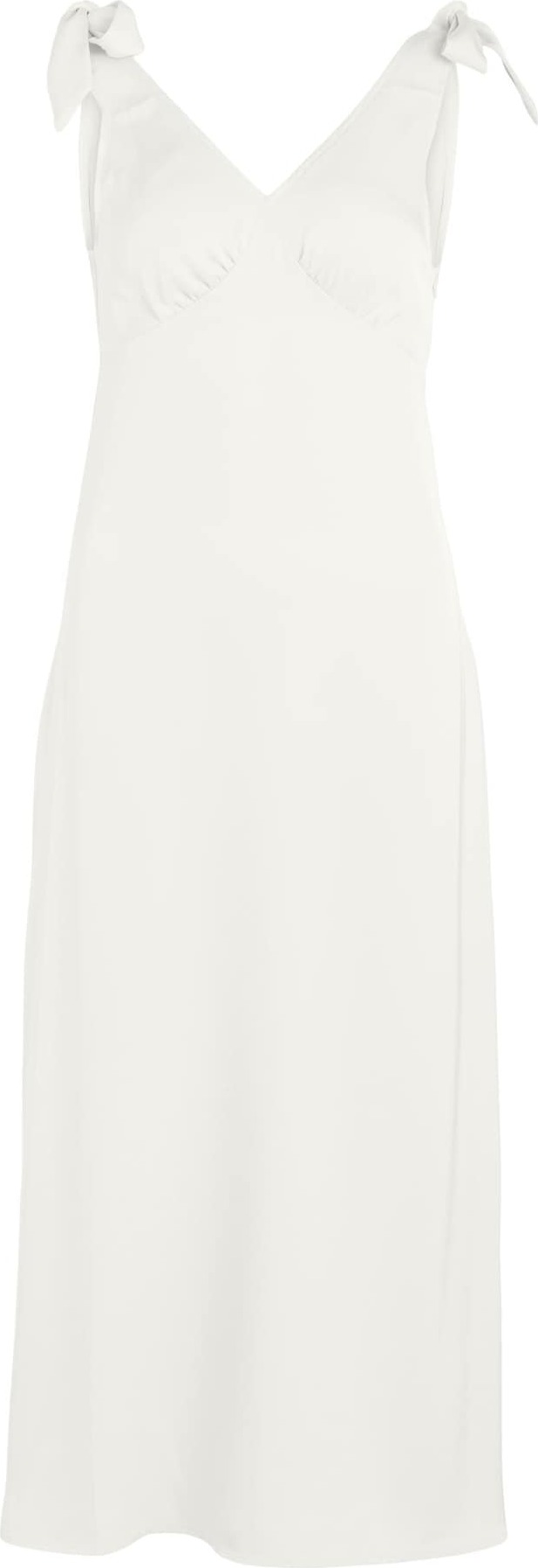 VILA Společenské šaty přírodní bílá