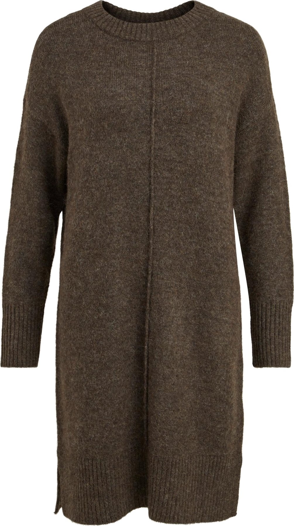 VILA Úpletové šaty 'FUNKLA' hnědá
