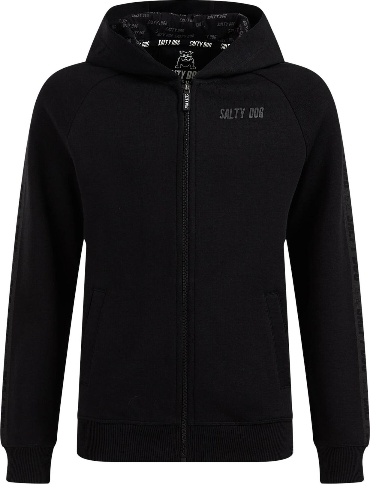 WE Fashion Mikina šedá / černá