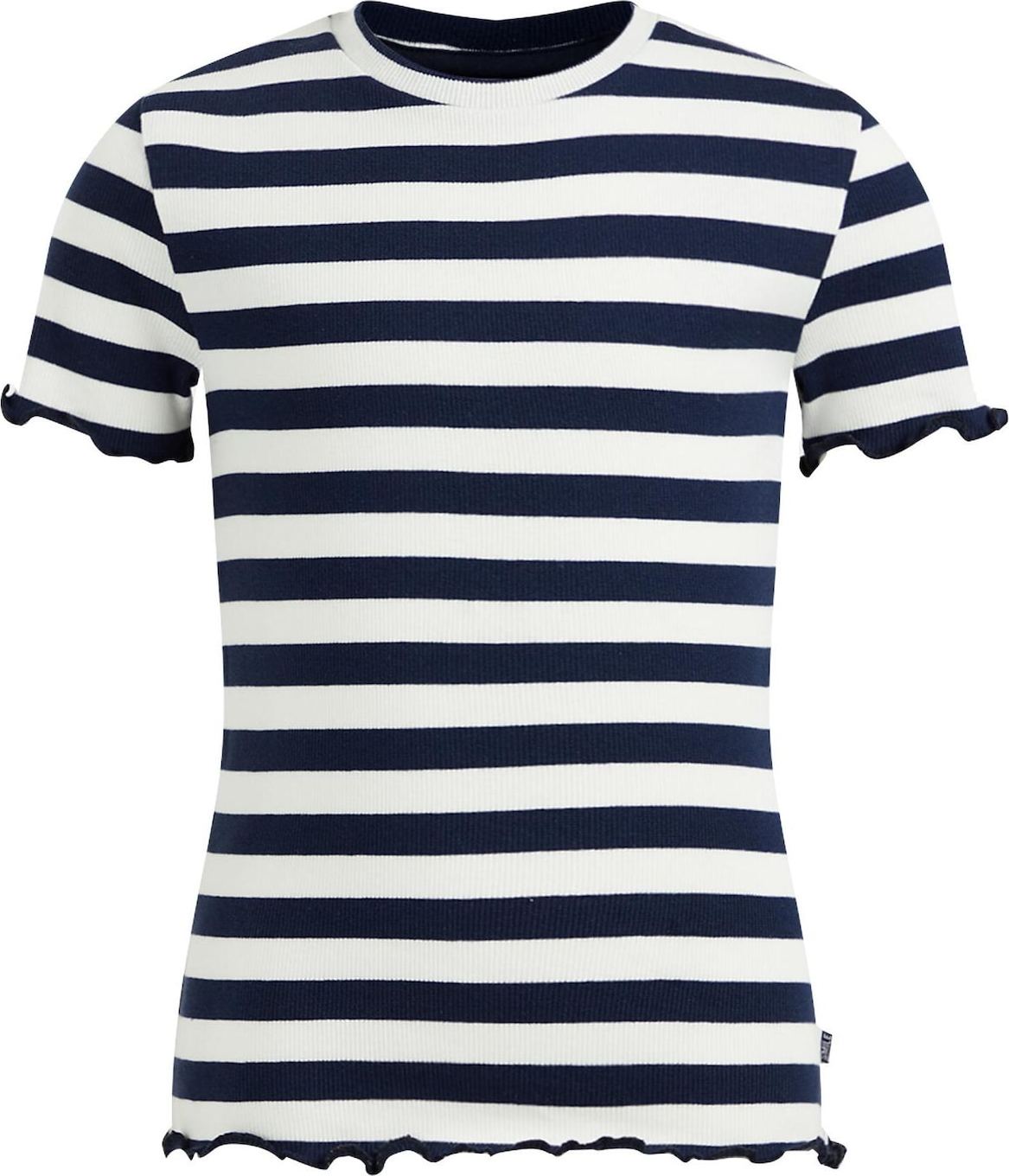 WE Fashion Tričko tmavě modrá / bílá