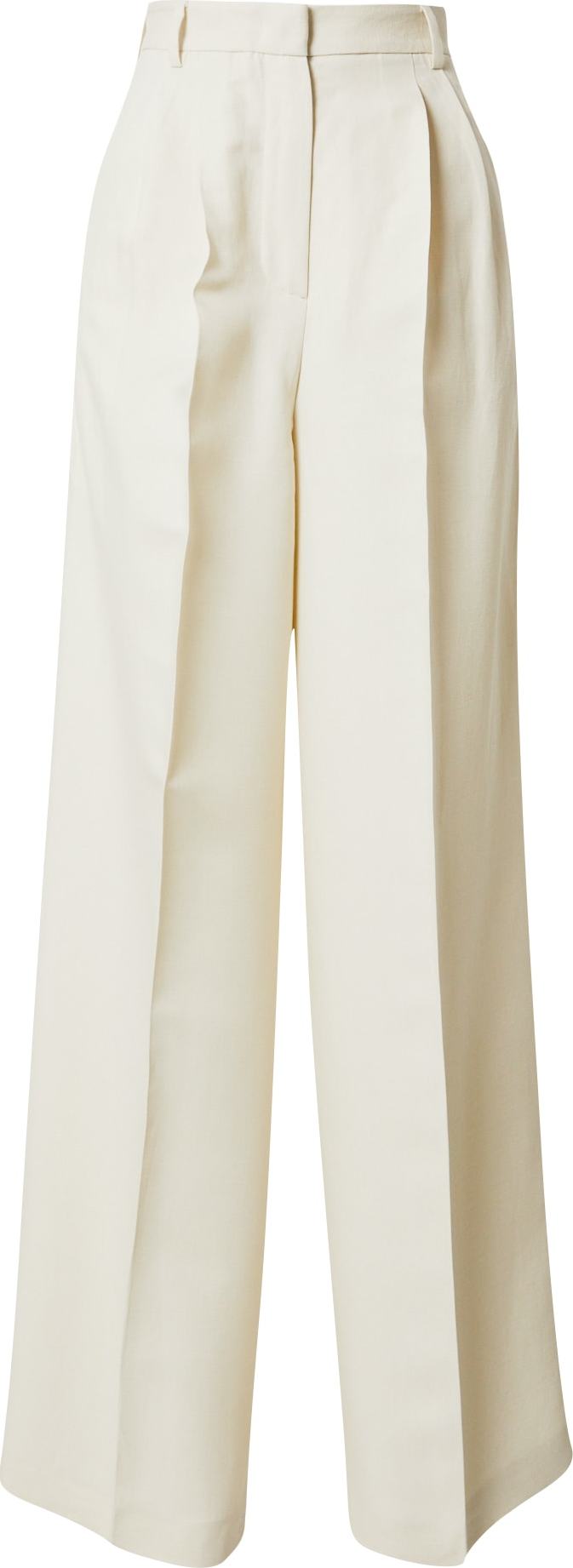 Weekend Max Mara Kalhoty se sklady v pase 'AUSONIA' béžová