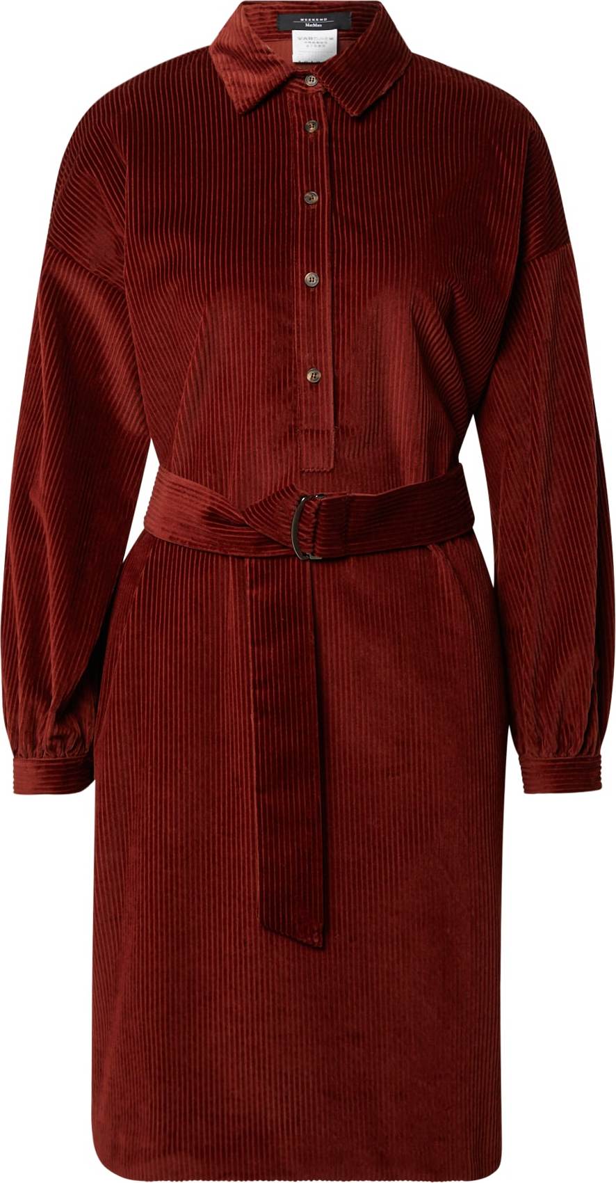 Weekend Max Mara Košilové šaty 'GIBERNA' bordó