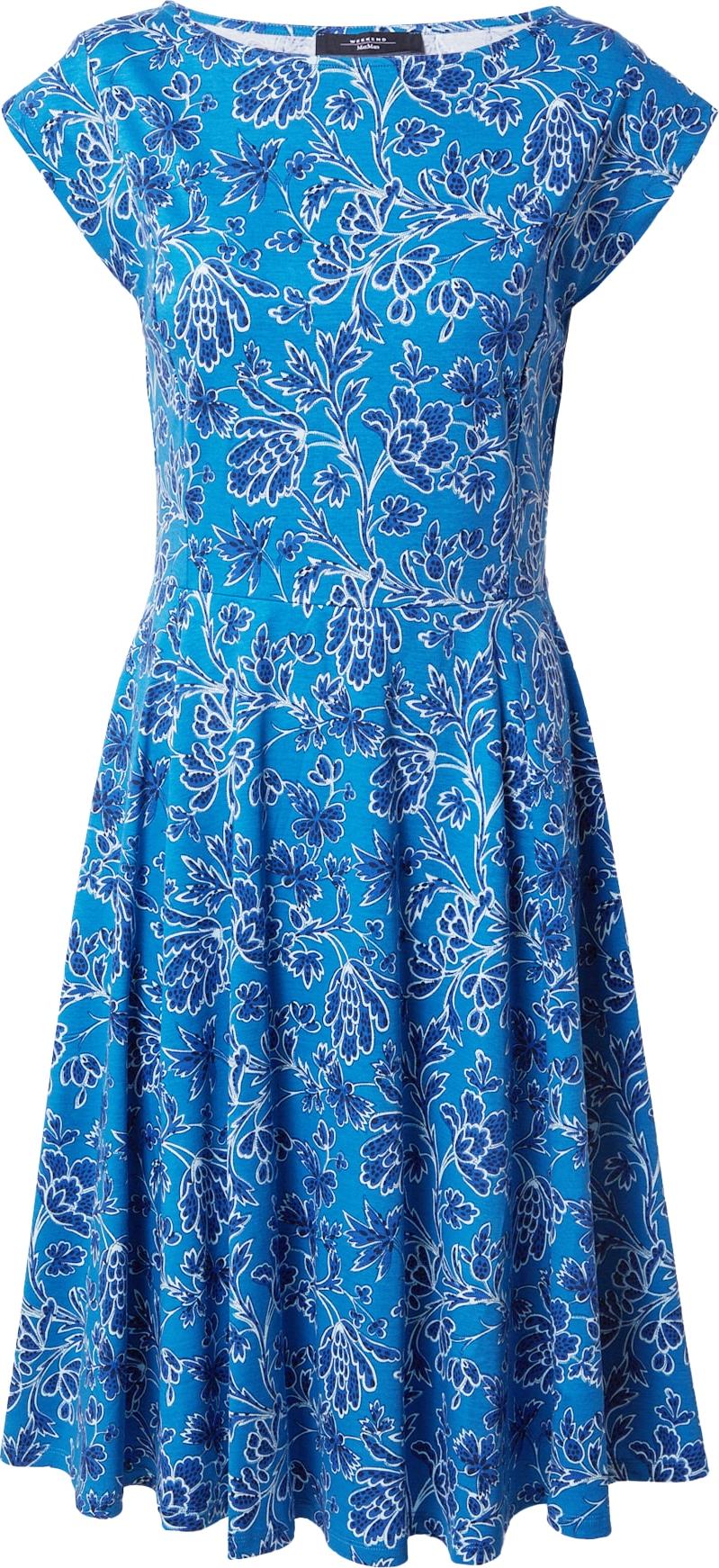 Weekend Max Mara Šaty 'JESONE' modrá / námořnická modř / tmavě modrá / bílá