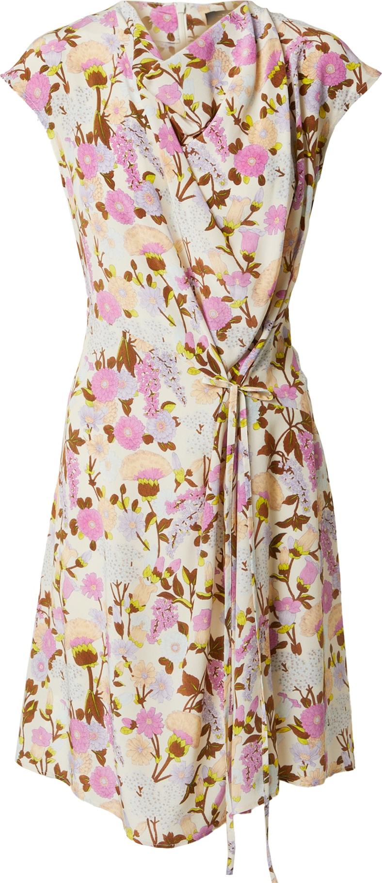 Weekend Max Mara Šaty 'SAGOMA' béžová / zelená / růžová