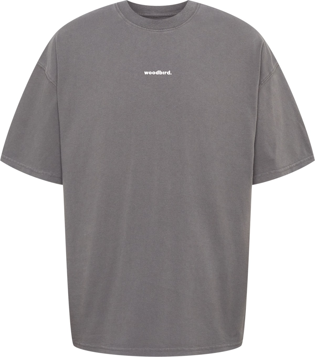 Woodbird Tričko 'Bose' šedá / bílá
