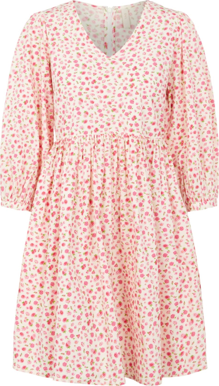 Y.A.S Šaty světle zelená / růžová / bílá