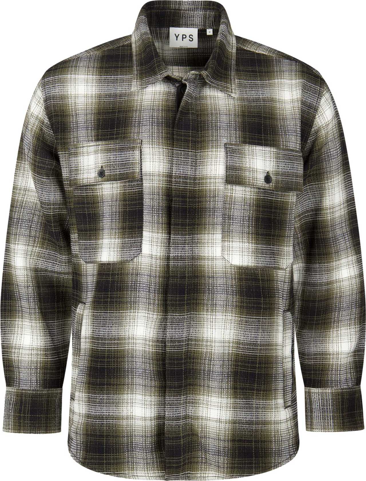 Young Poets Košile 'Niko' jedle / černá / bílá