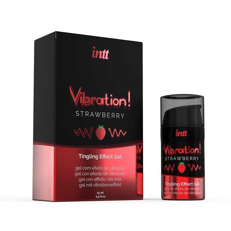 intt Vibration! Tingling effect gel - Strawberry 15 ml intt