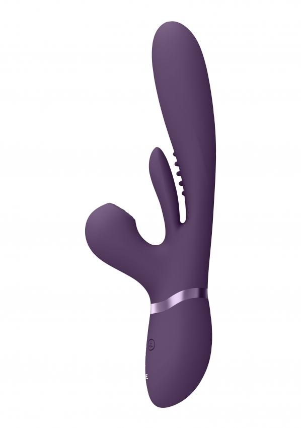 VIVE Kura G-Spot Vibrátor se stimulací klitorisu - fialový VIVE