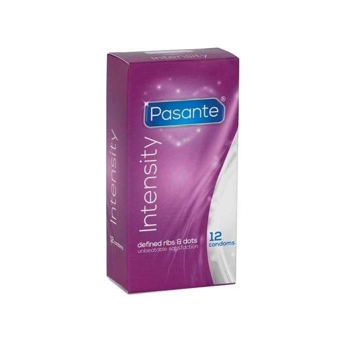 Pasante kondomy Intensity Ribs-Dots 12 ks Pasante