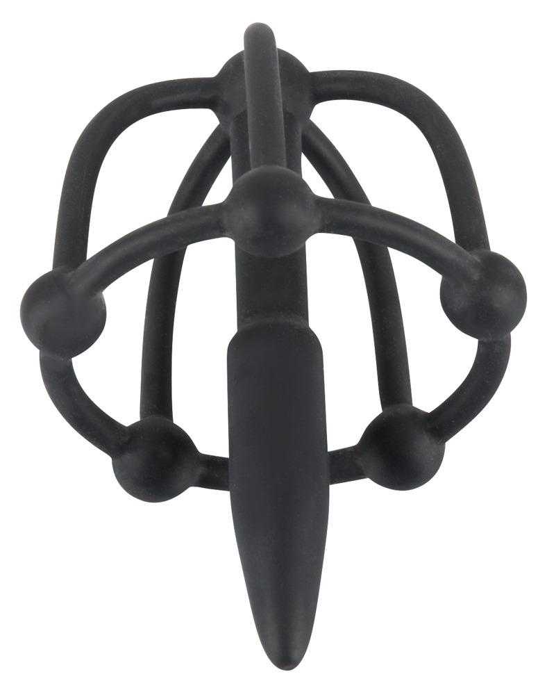 You2Toys Penis Plug with Glans Cage Black Velvets