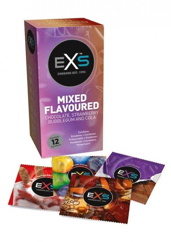 EXS Mixed Flavored Kondomy 12 ks EXS