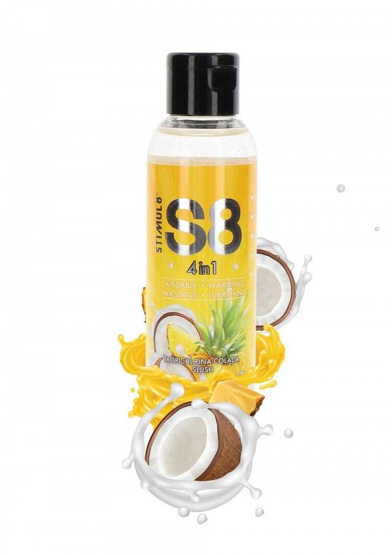 S8 4 in 1 Dessert Lubrikační gel ananas a kokos125 ml Stimul8