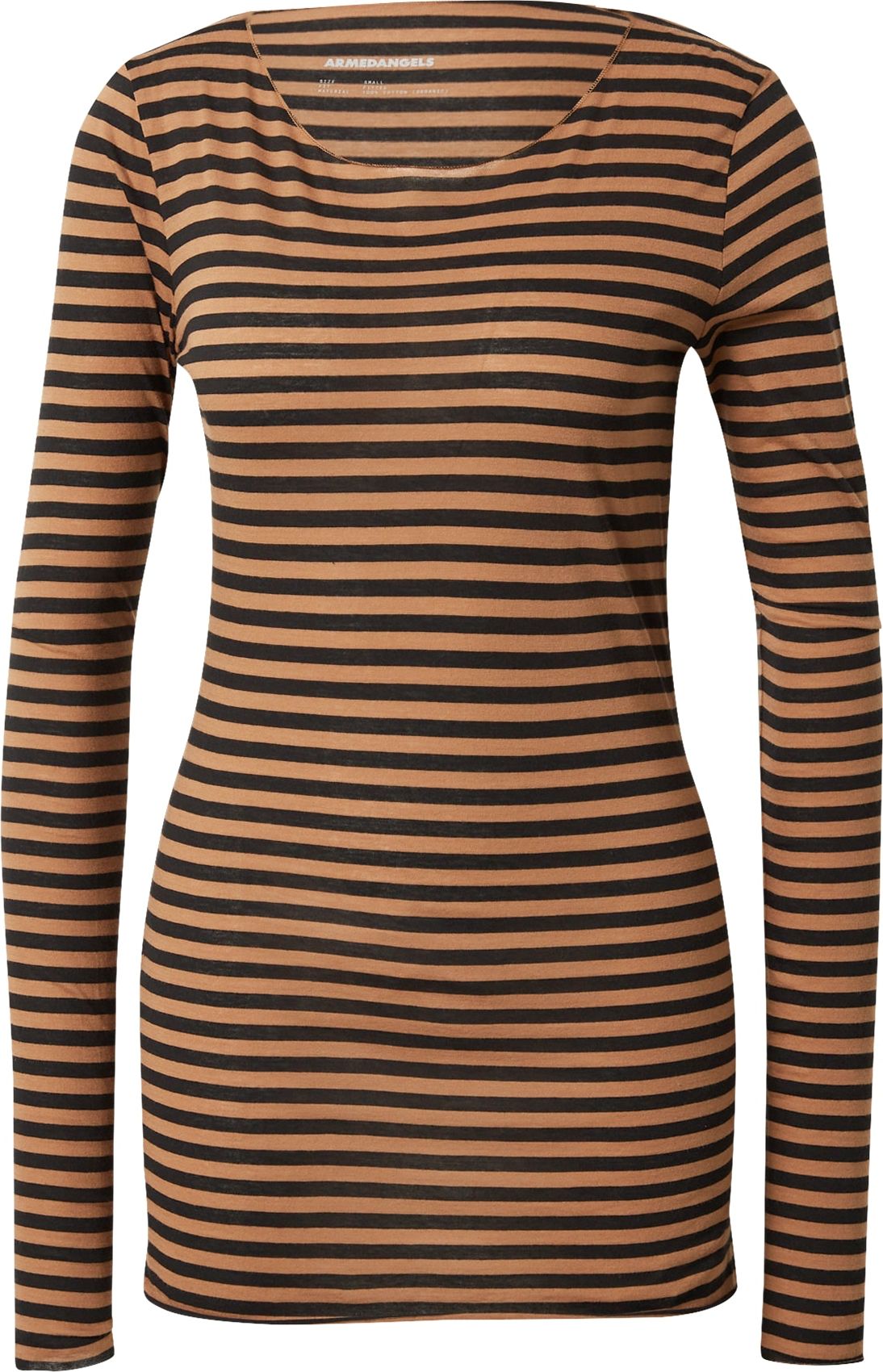 ARMEDANGELS Tričko 'Evva' hnědá / černá
