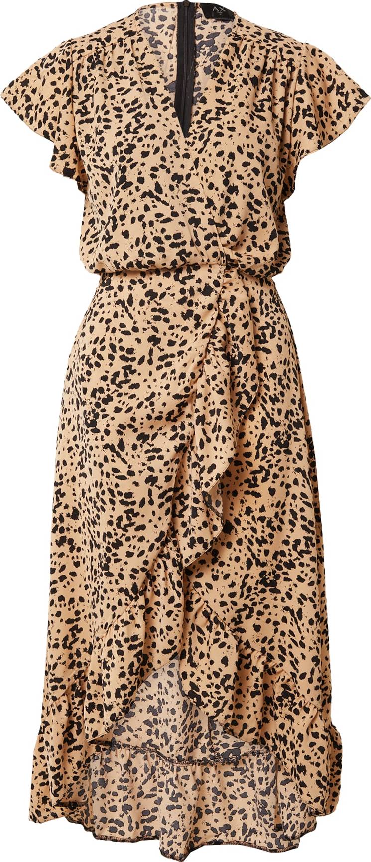 AX Paris Šaty meruňková / černá