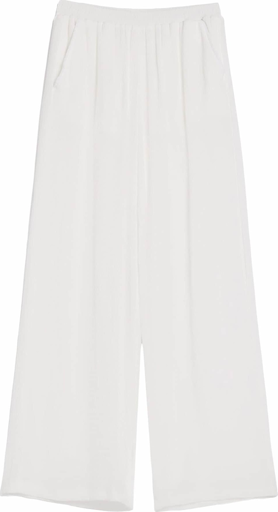 Bershka Kalhoty bílá