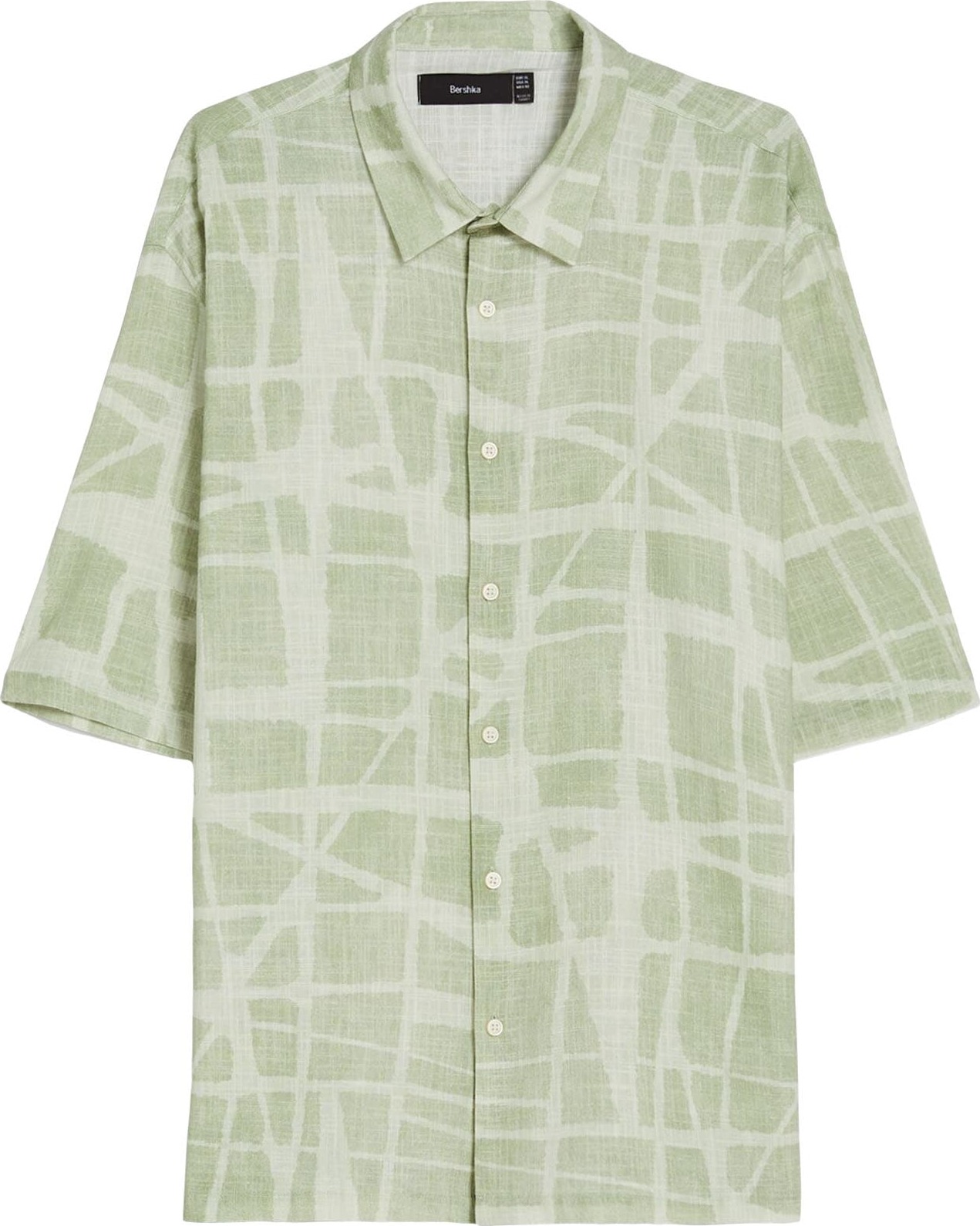 Bershka Košile mátová / pastelově zelená