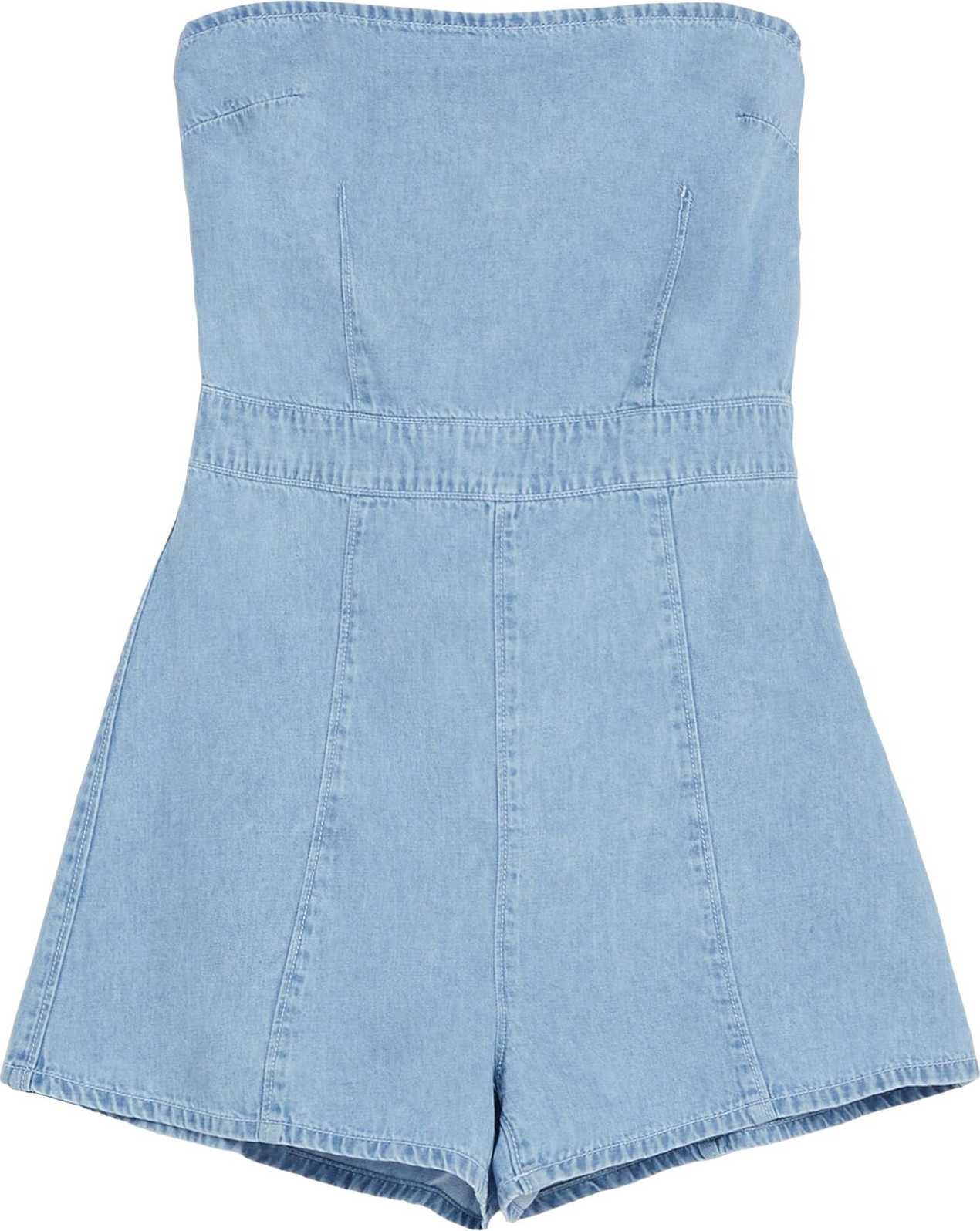 Bershka Overal modrá džínovina