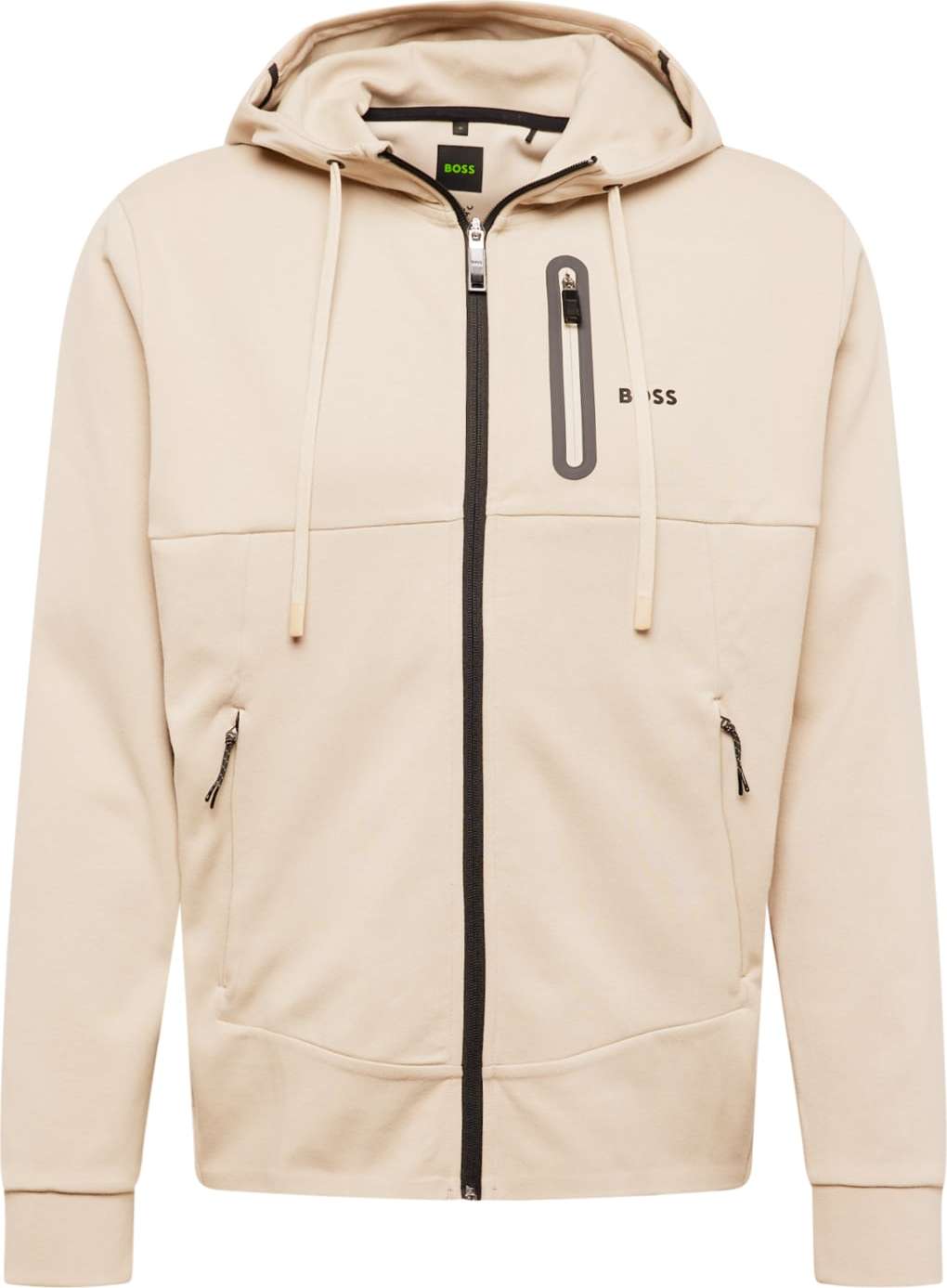 BOSS Green Mikina 'Sariq' béžová / černá