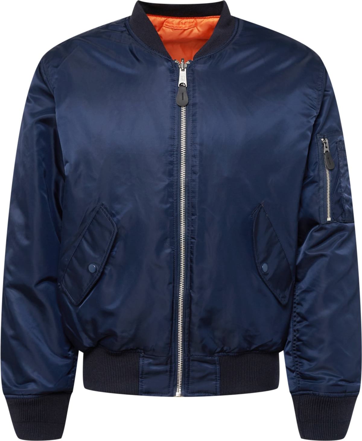 Brandit Přechodná bunda námořnická modř / jasně oranžová