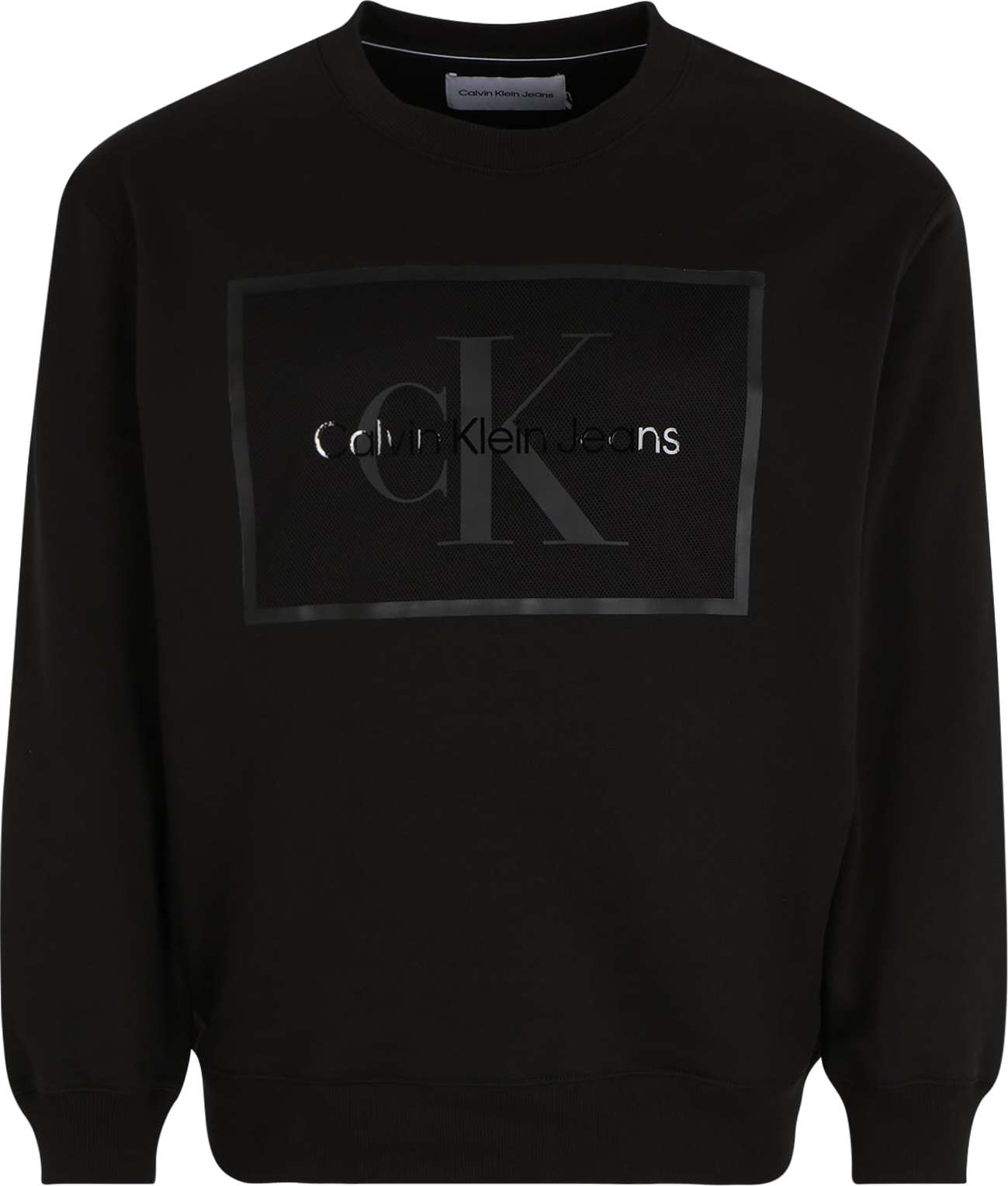 Calvin Klein Jeans Plus Mikina antracitová / černá