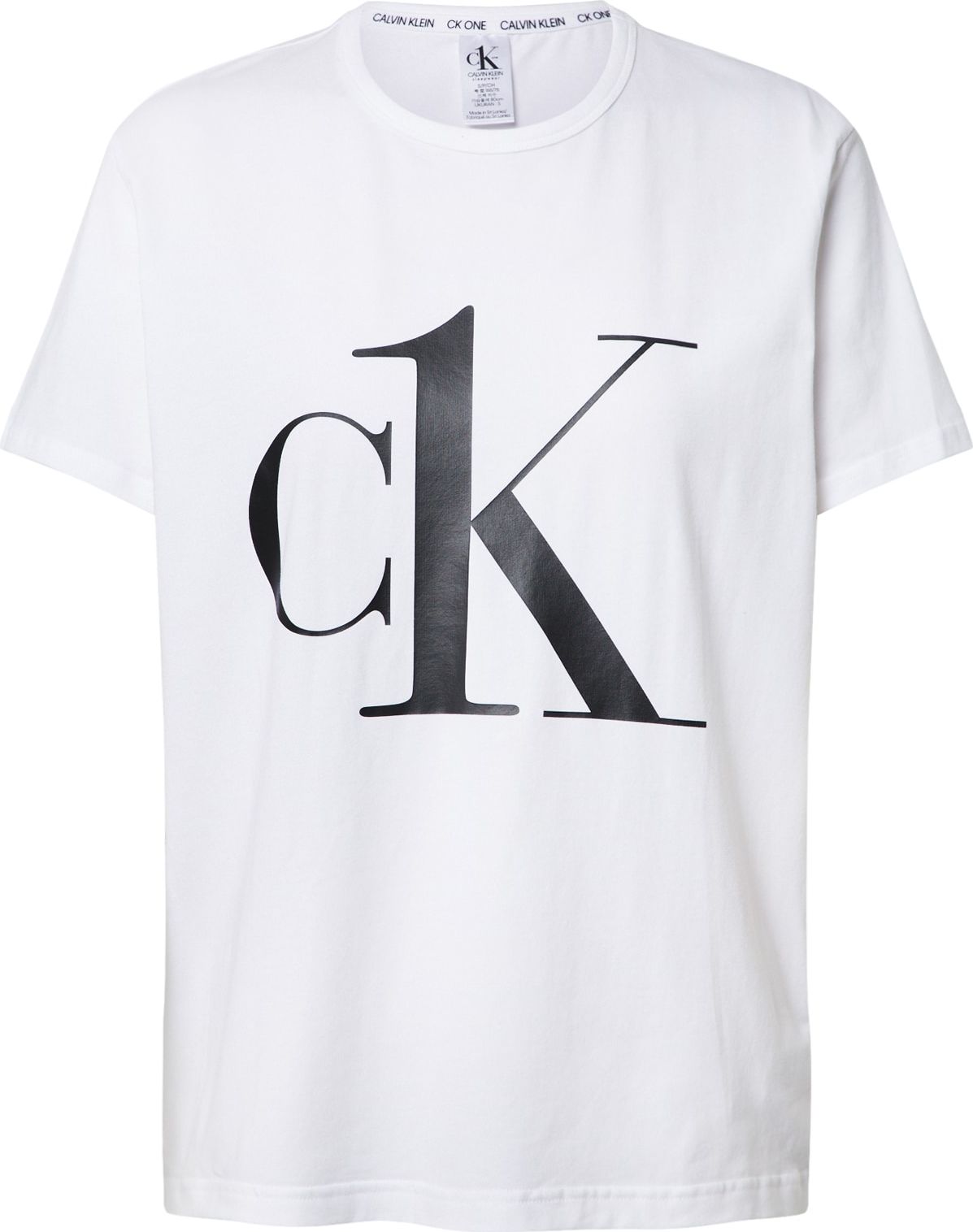 Calvin Klein Underwear Tričko na spaní černá / bílá