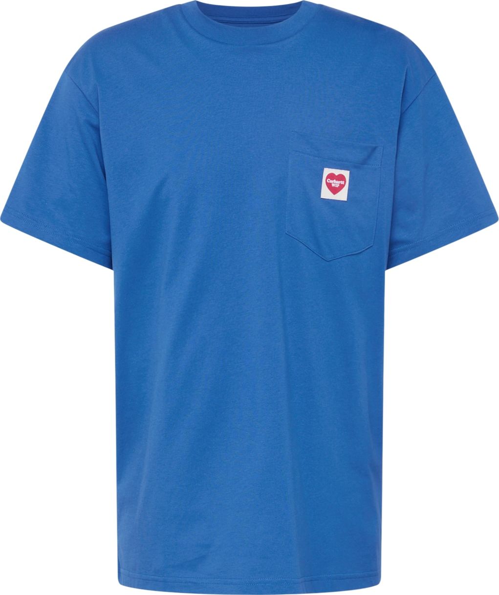 Carhartt WIP Tričko modrá / červená / bílá