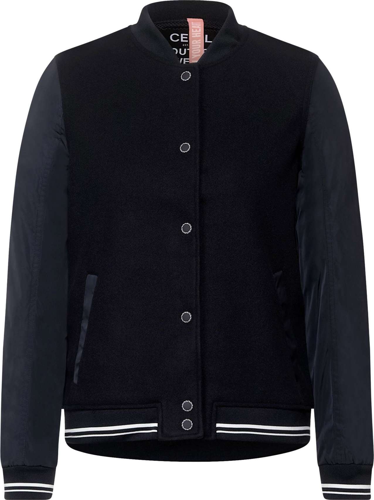 CECIL Přechodná bunda noční modrá / bílá