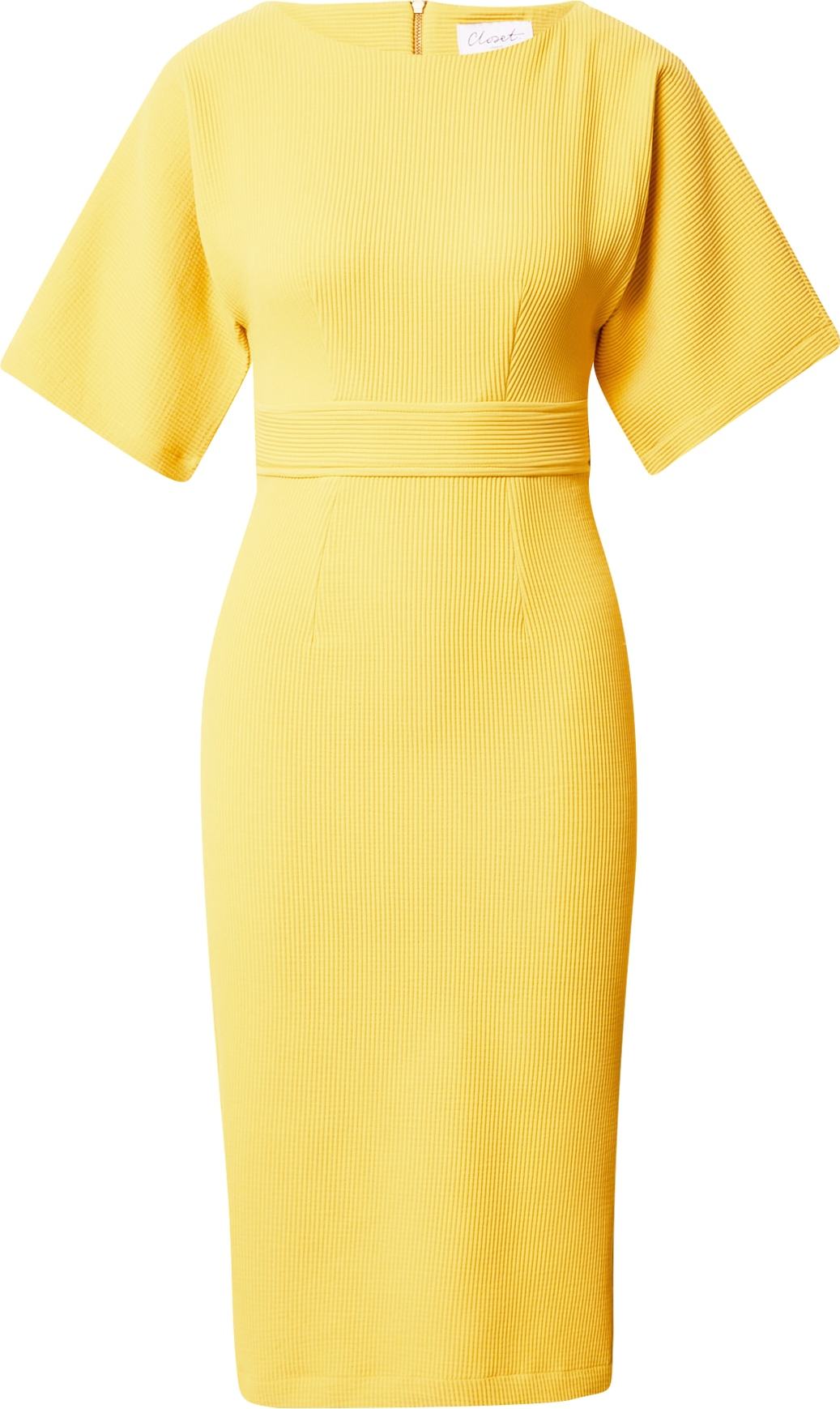 Closet London Pouzdrové šaty žlutá