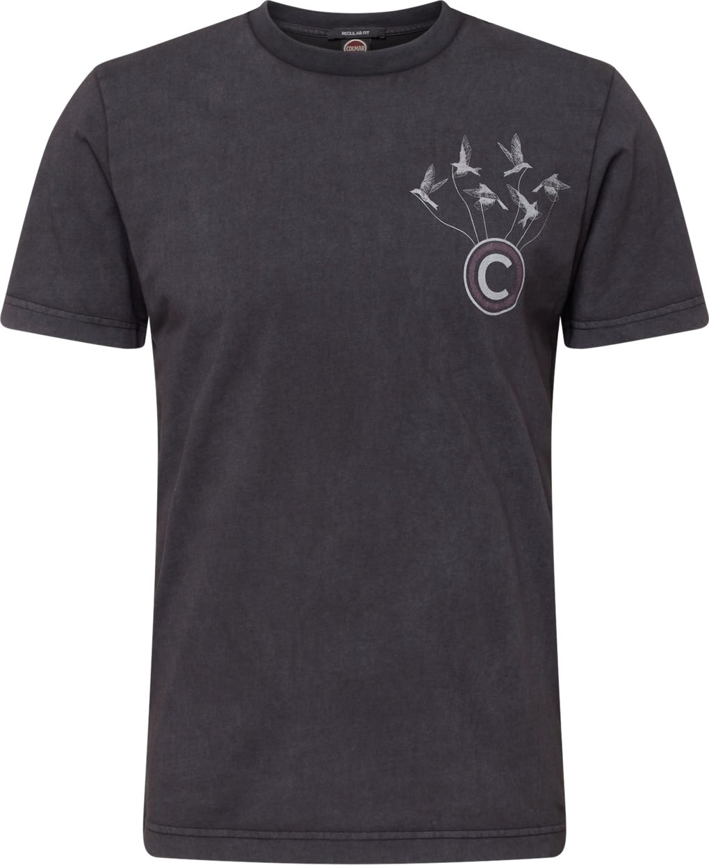 Colmar Tričko ostružinová / černá / bílá